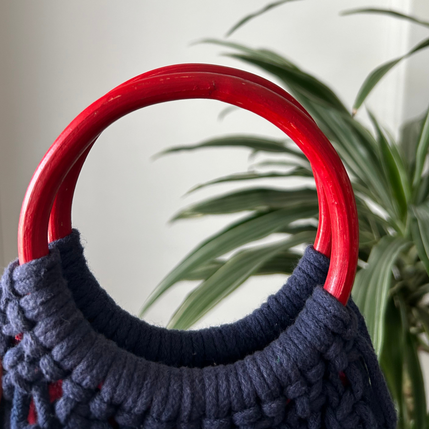 1970's Vintage Crochet and Fringe Purse