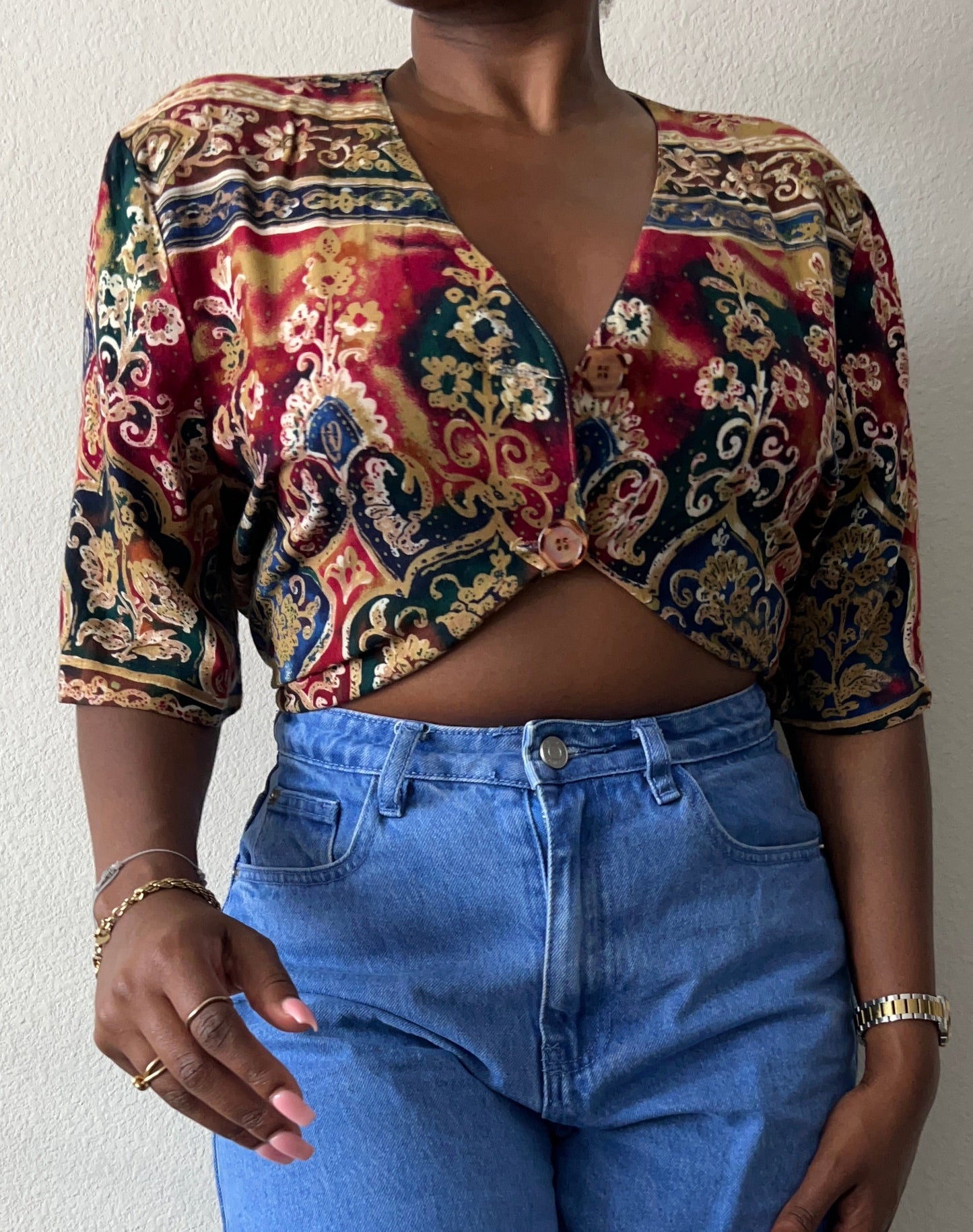 Vintage 1980's Hipster Fit Button Shirt