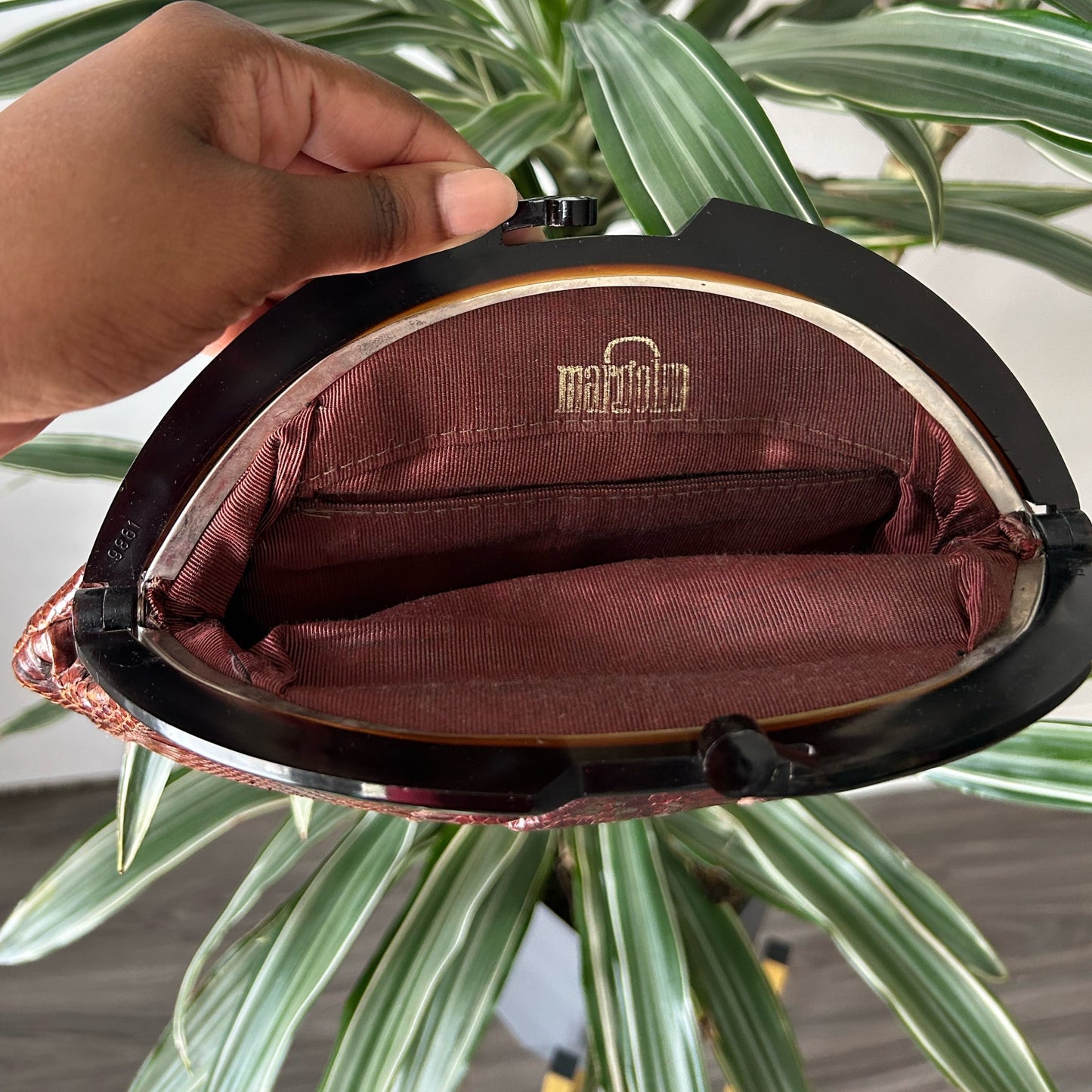1950's Vintage Snakeskin Clutch