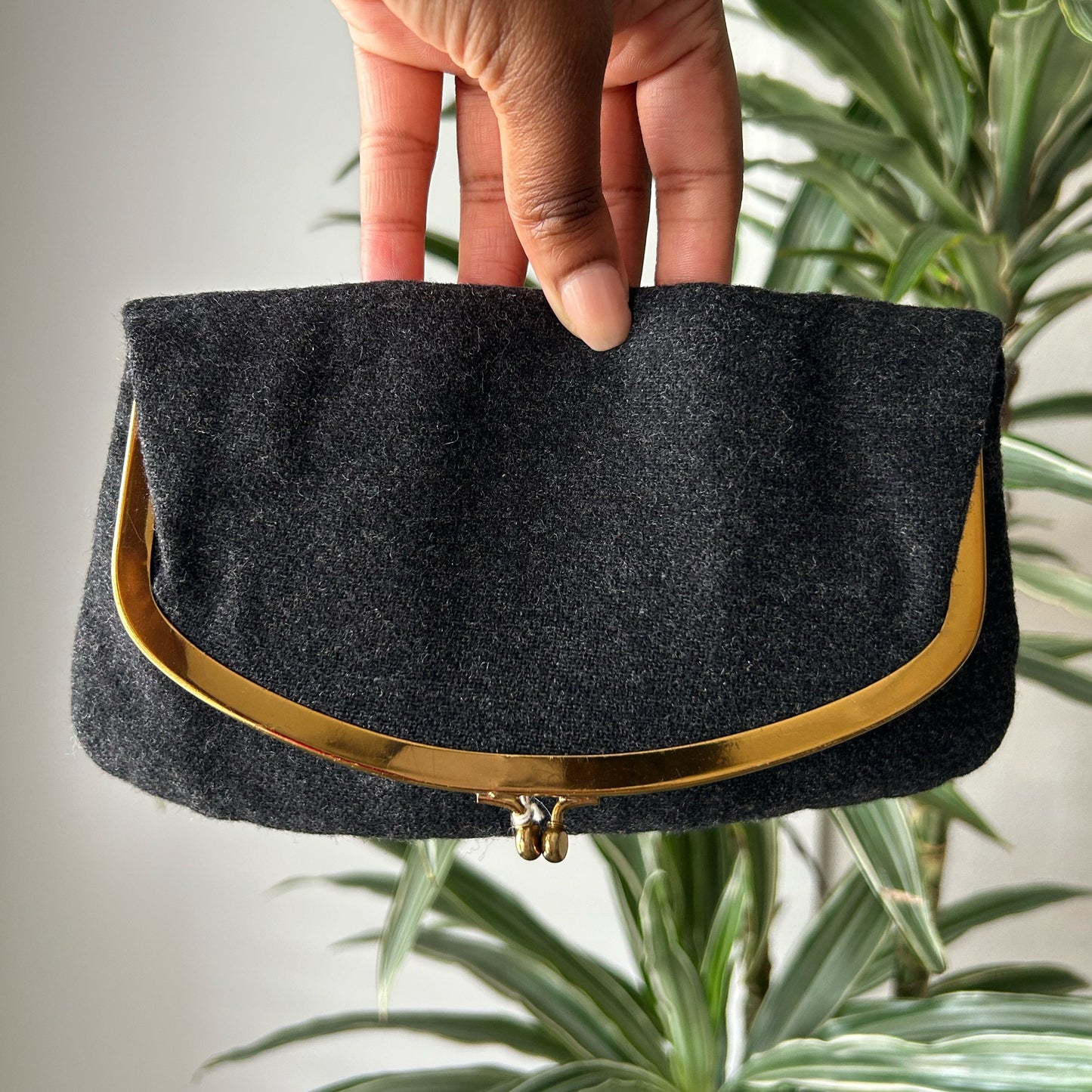1940's Vintage Wool Clutch
