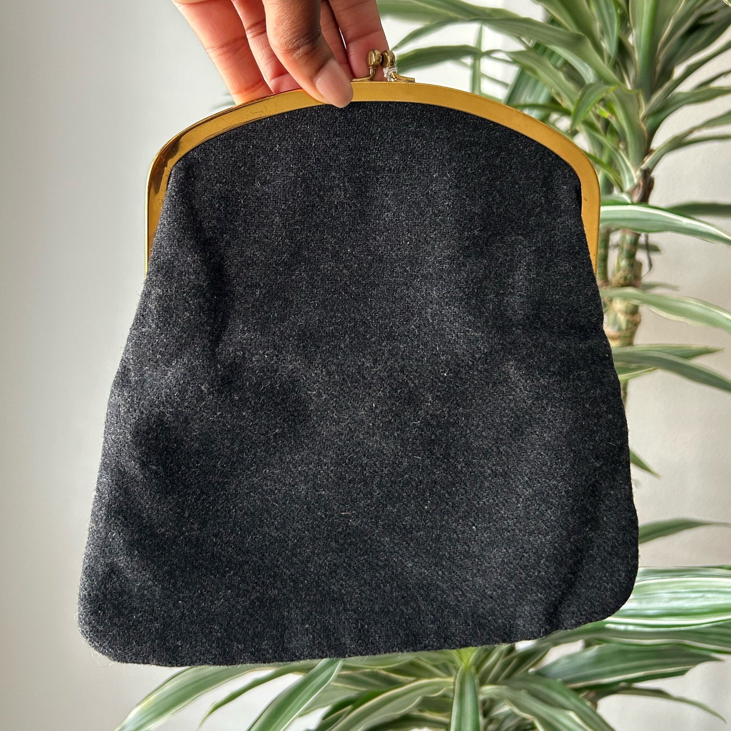 1940's Vintage Wool Clutch