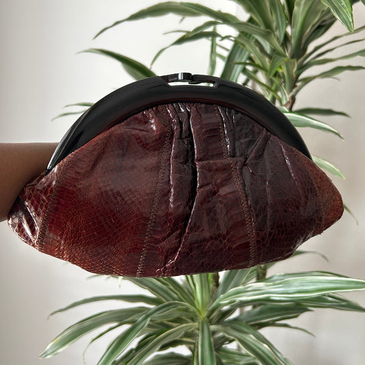 1950's Vintage Snakeskin Clutch
