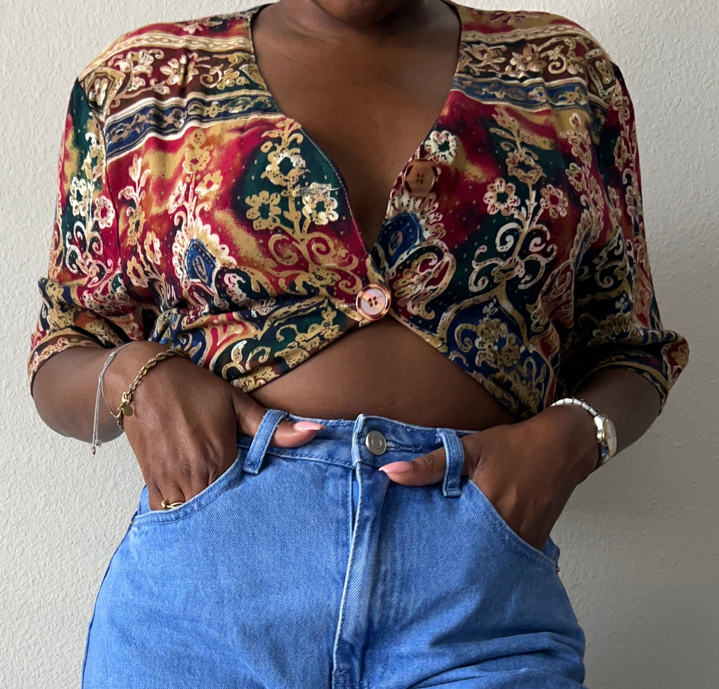 Vintage 1980's Hipster Fit Button Shirt