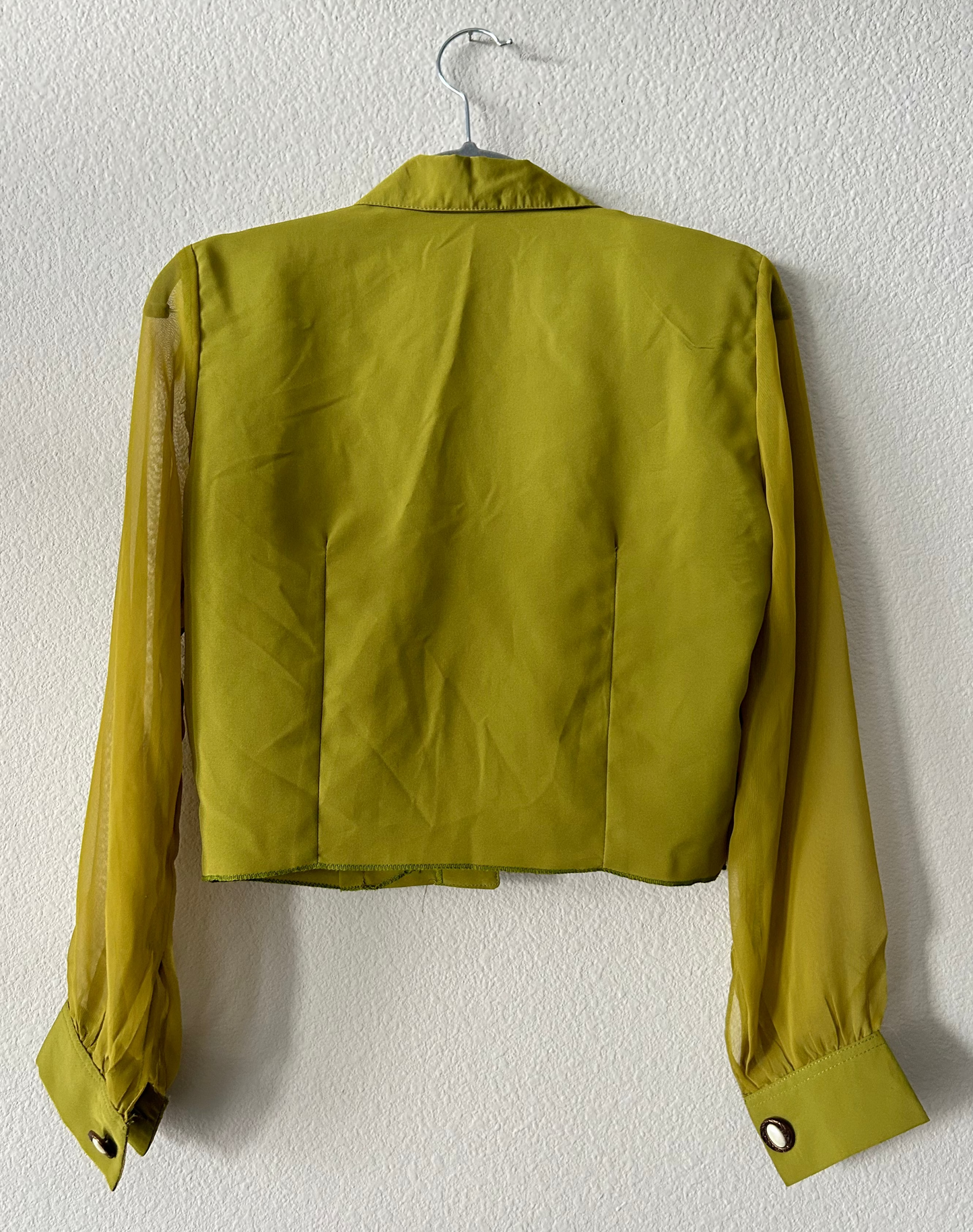 1980's Vintage Green Blouse and Pants set