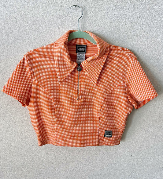Vintage Versace Crop Top